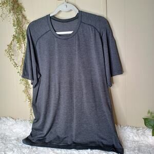 Lululemon Charcoal Gray Lightweight Short Sleeve Activewear Shirt Men's